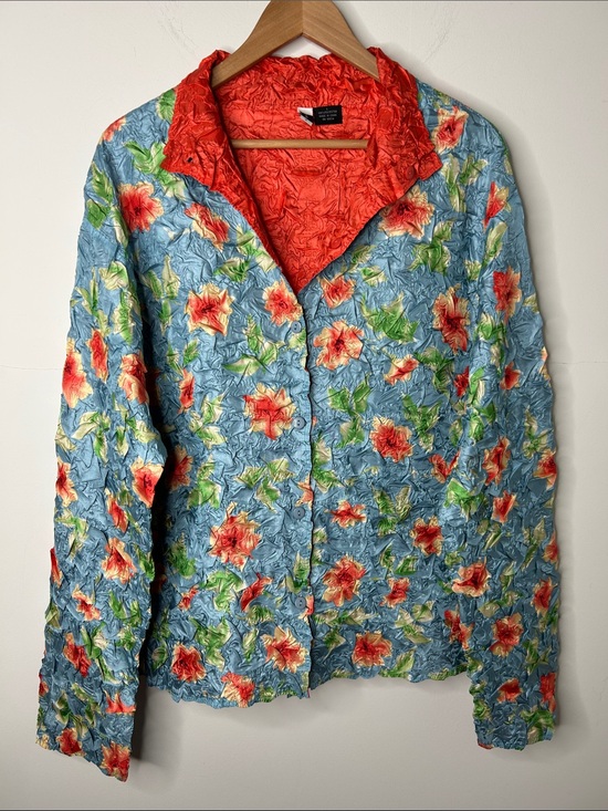 Population Jackets & Blazers - Vintage Population wrinkled style jacket